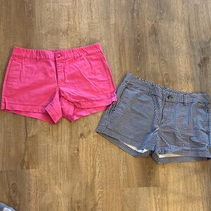 Stylish Women's Pink and Navy Shorts